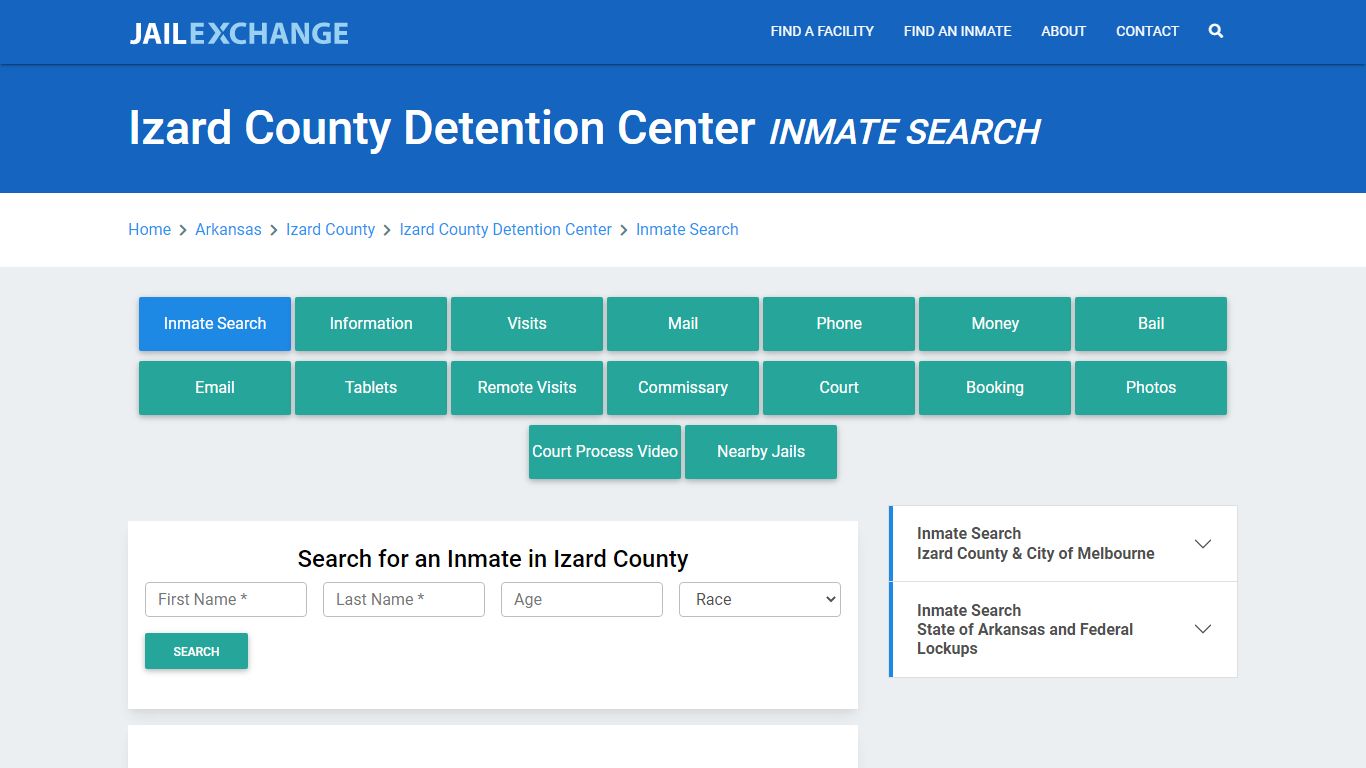 Izard County Detention Center Inmate Search - Jail Exchange